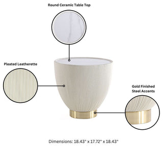 Manhattan Comfort 2-Piece Anderson End Table 1.0 and End Table 2.0