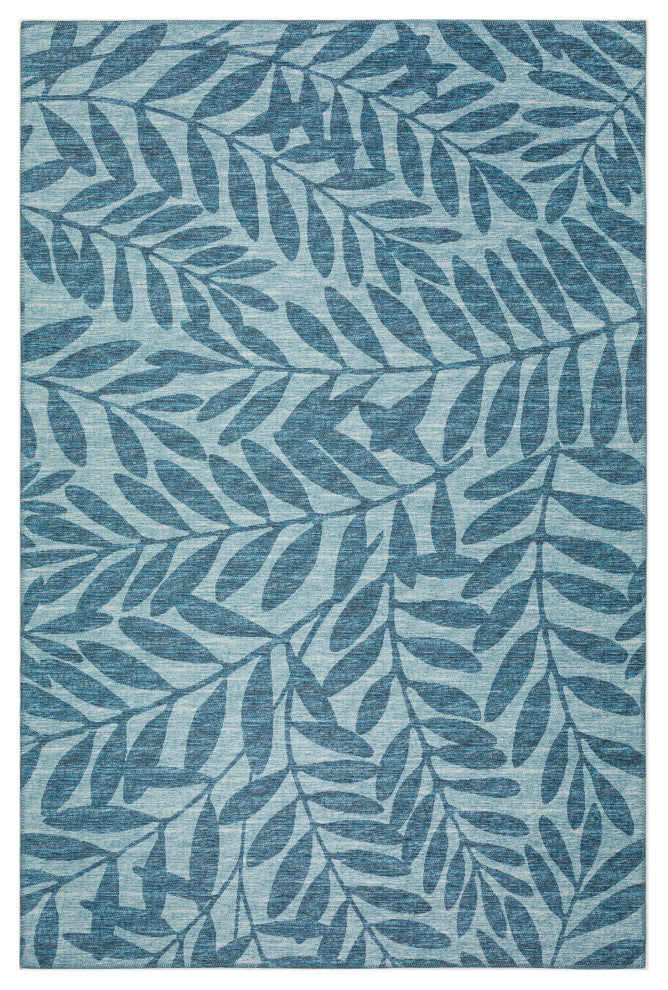 Indoor/Outdoor Sedona SN5 Denim Machine Washable 9' x 12' Rug