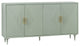 Arvada Sage Green Four Door Media Credenza Sideboard