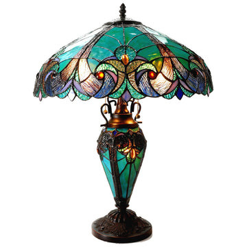 Liaison 3-Light Victorian Double Lit Table Lamp