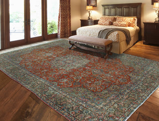 Semi Antique Amarisi Rust/Charcoal Rug, 9'0x13'3