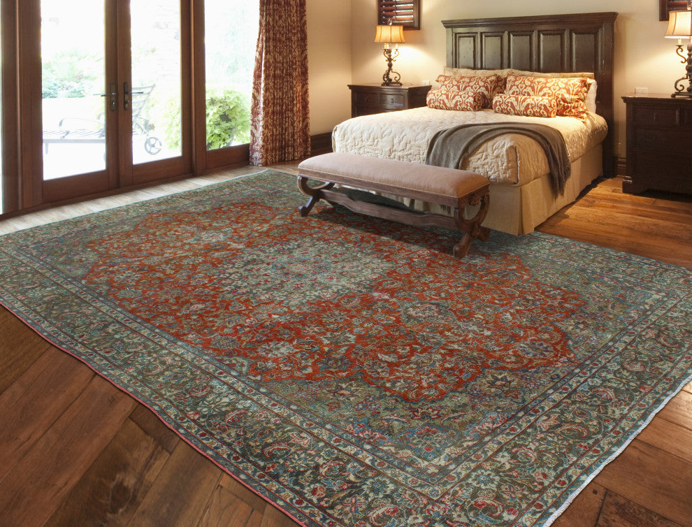Semi Antique Amarisi Rust/Charcoal Rug, 9'0x13'3