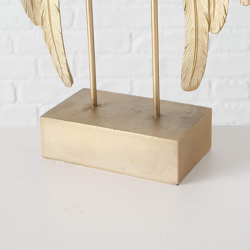 Angel Wings Decorative Free Standing Sculpture, 16.25"