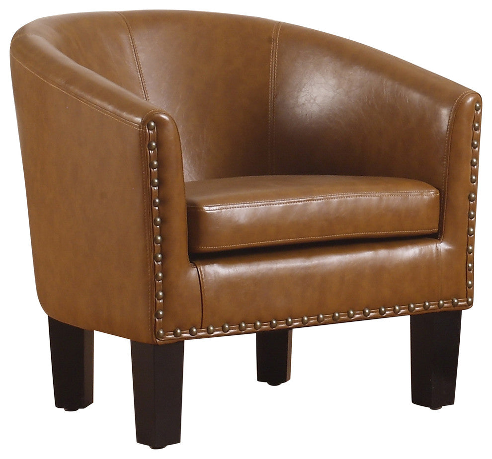 Isabel Barrel Chair, Caramel
