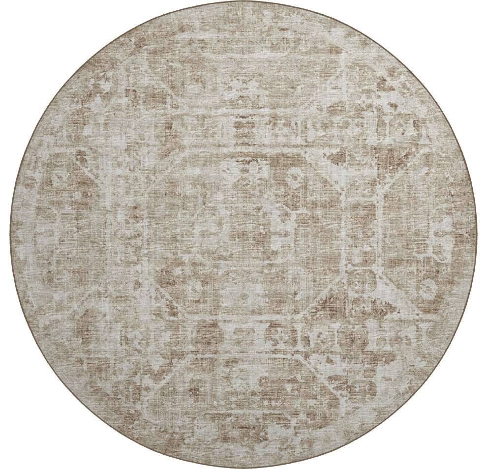Aberdeen AB2 Driftwood 8' x 8' Round Rug