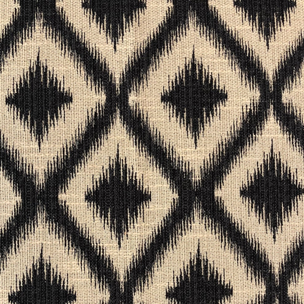 Diamond Embers Gray and Beige Luxury Throw Pillow, 24"x24"