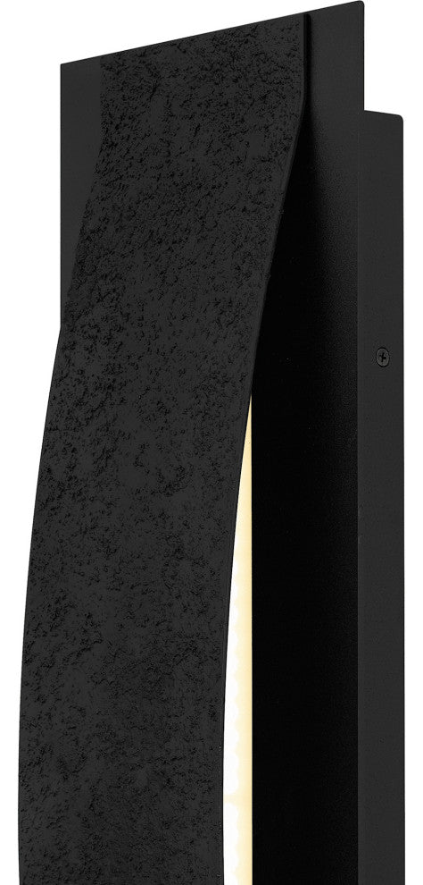 Quoizel ONX8407 Onyx 24" Tall LED Outdoor Wall Sconce - Earth Black