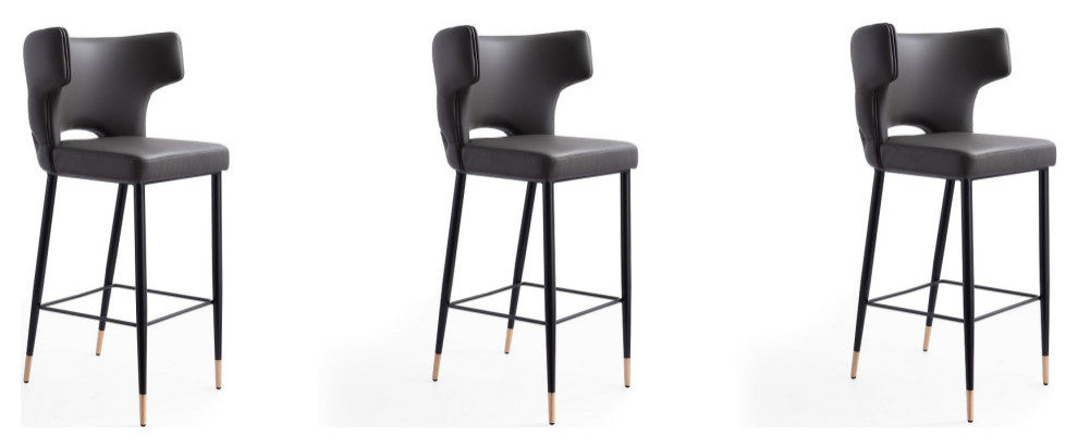 Manhattan Comfort Holguin Bar Stool, Set of 3