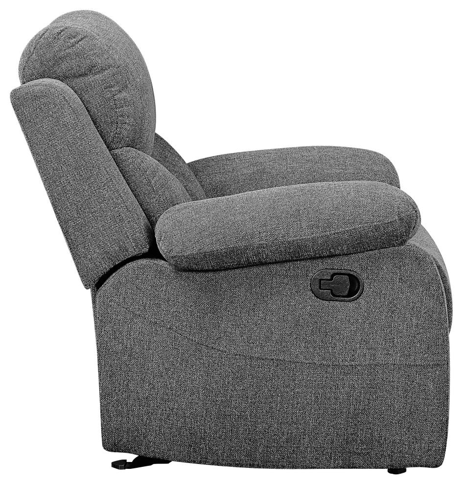 ACME Kalen Loveseat with Console (Motion) in Gray Chenille