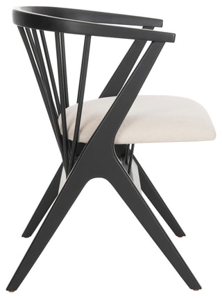 Safavieh Noah Spindle Dining Chair, Set of 2, White Oak/Gray