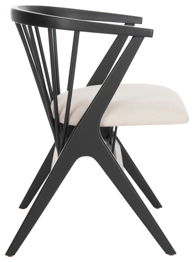 Safavieh Noah Spindle Dining Chair, Set of 2, White Oak/Gray