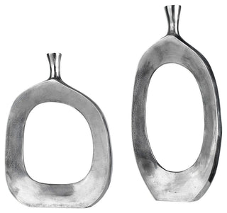 Uttermost Cierra Aluminum Vases S/2