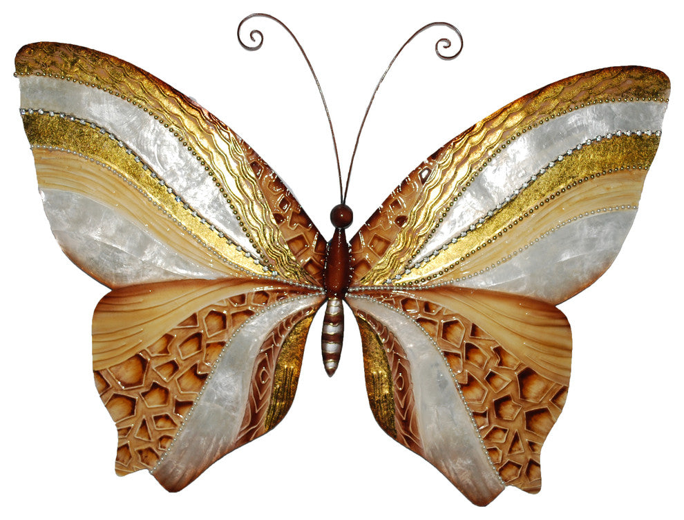Wall Butterfly with Copper and Pearl