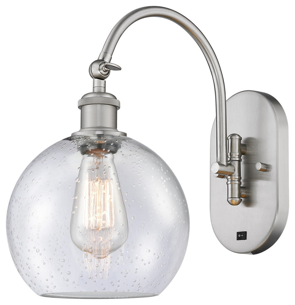 Innovations 518-1W-SN-G124-8-LED 1 Light Sconce, Brushed Satin Nickel