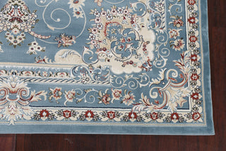Light Blue Floral Medallion Transitional Turkish Rug Oriental Carpet 8x10