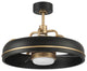 Craftmade 20" Taylor, Flat Black/Satin Brass With Clear Acrylic Blades