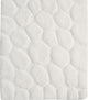 Bath Rug Cotton, GSF 200, Pattern Pebbles, White, 36"x24"