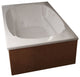 Atlantis Whirlpools Charleston 48 x 78 Rectangular Whirlpool Jetted Bathtub