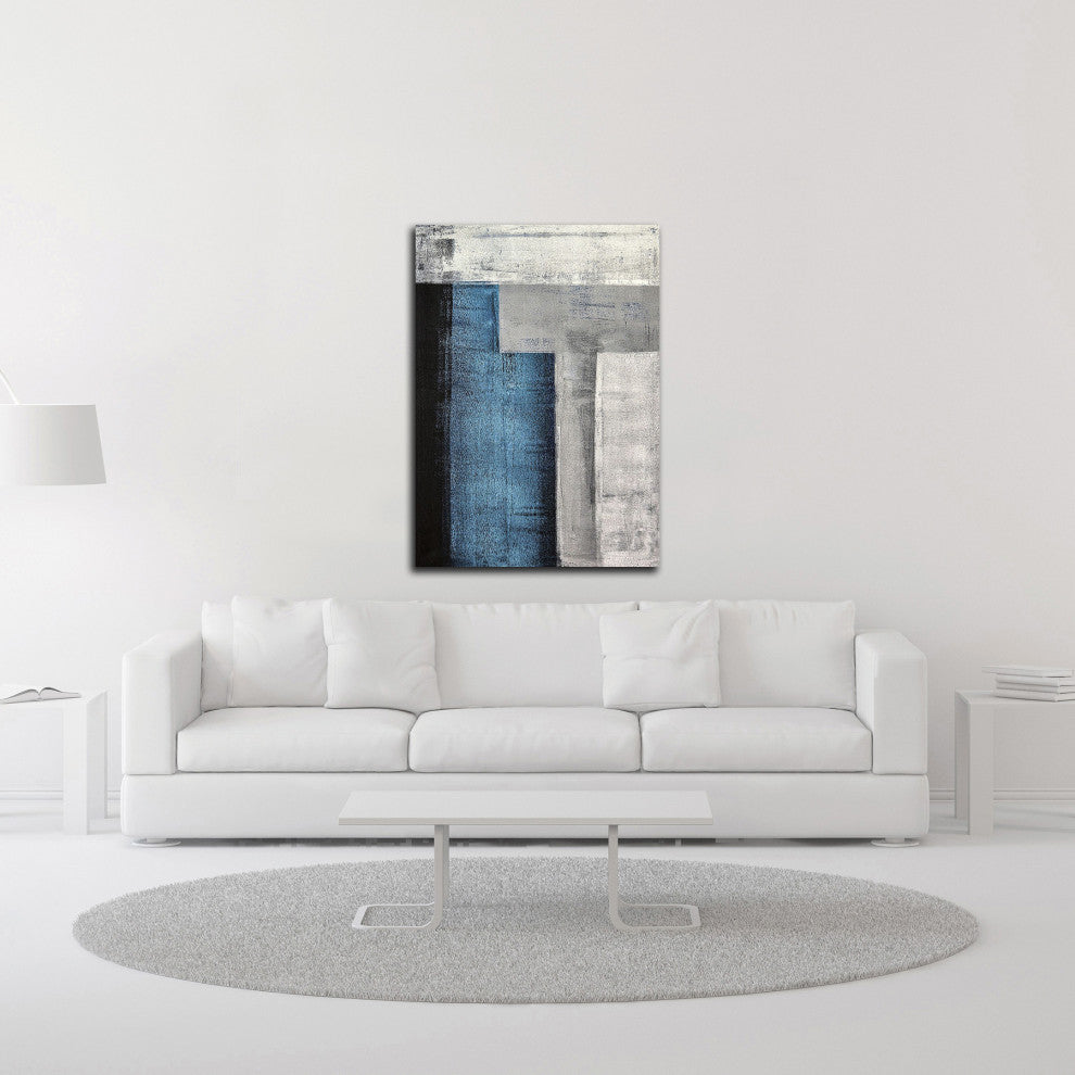 "T" by TypeLike, Print on Canvas, 25"x35"