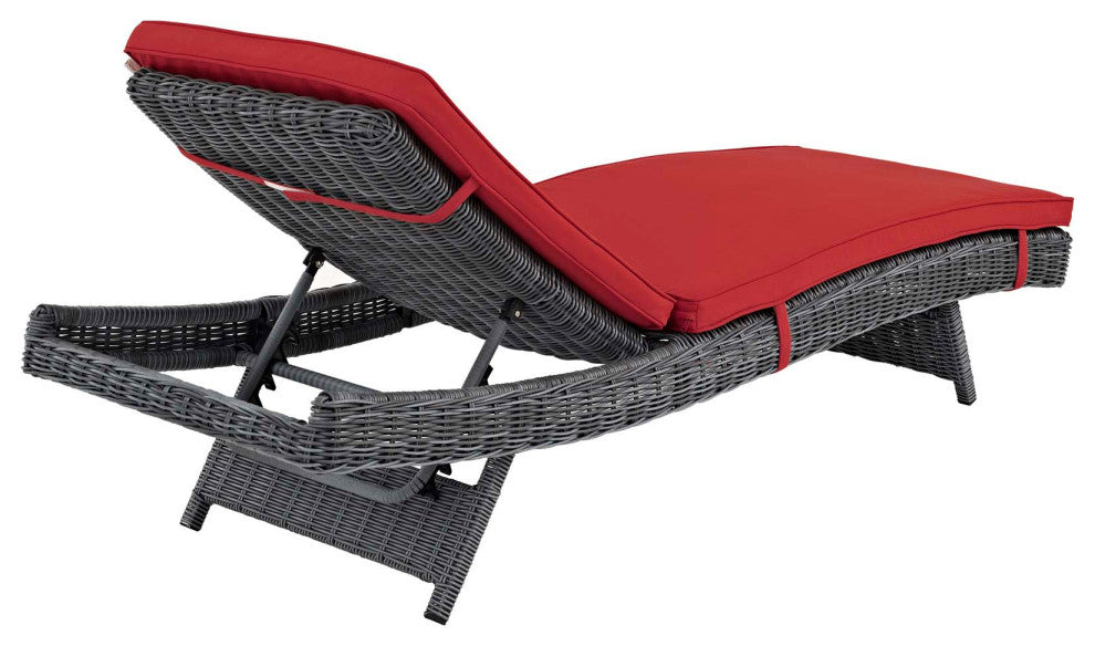 Summon Outdoor Patio Sunbrella Modern Chaise