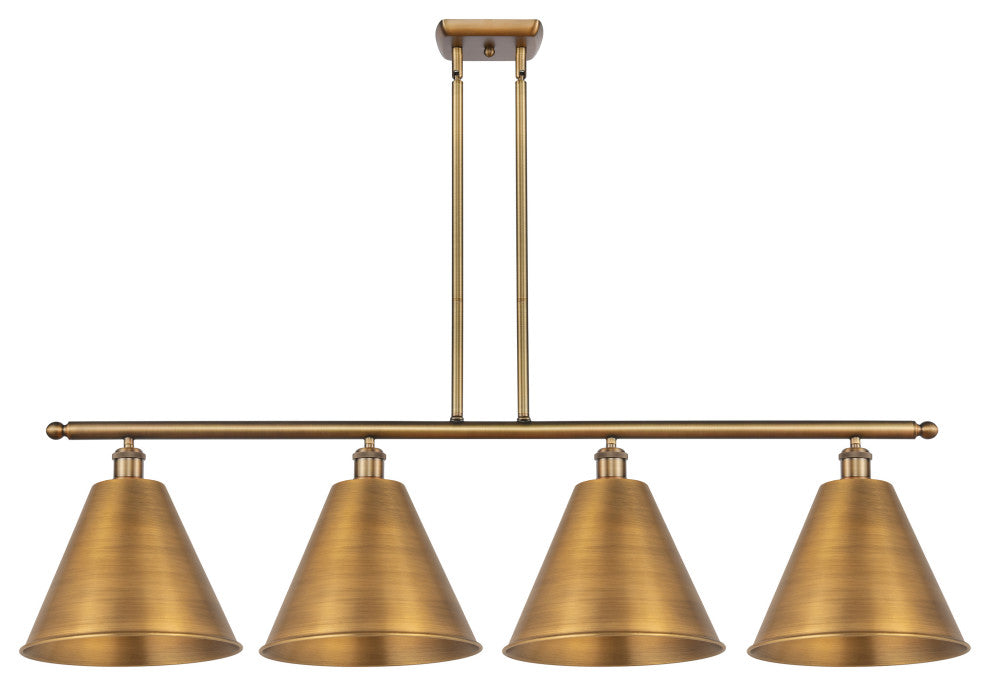 Ballston Cone Island Light, Brushed Brass, Brushed Brass