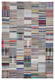 Rug N Carpet - Handmade Anatolian 6' 7'' x 9' 10'' Rustic Patchwork Kilim Rug