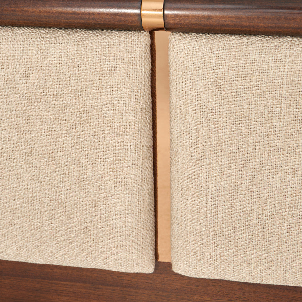 Mason Park King Lift Up Storage Bed, Beige/Umber