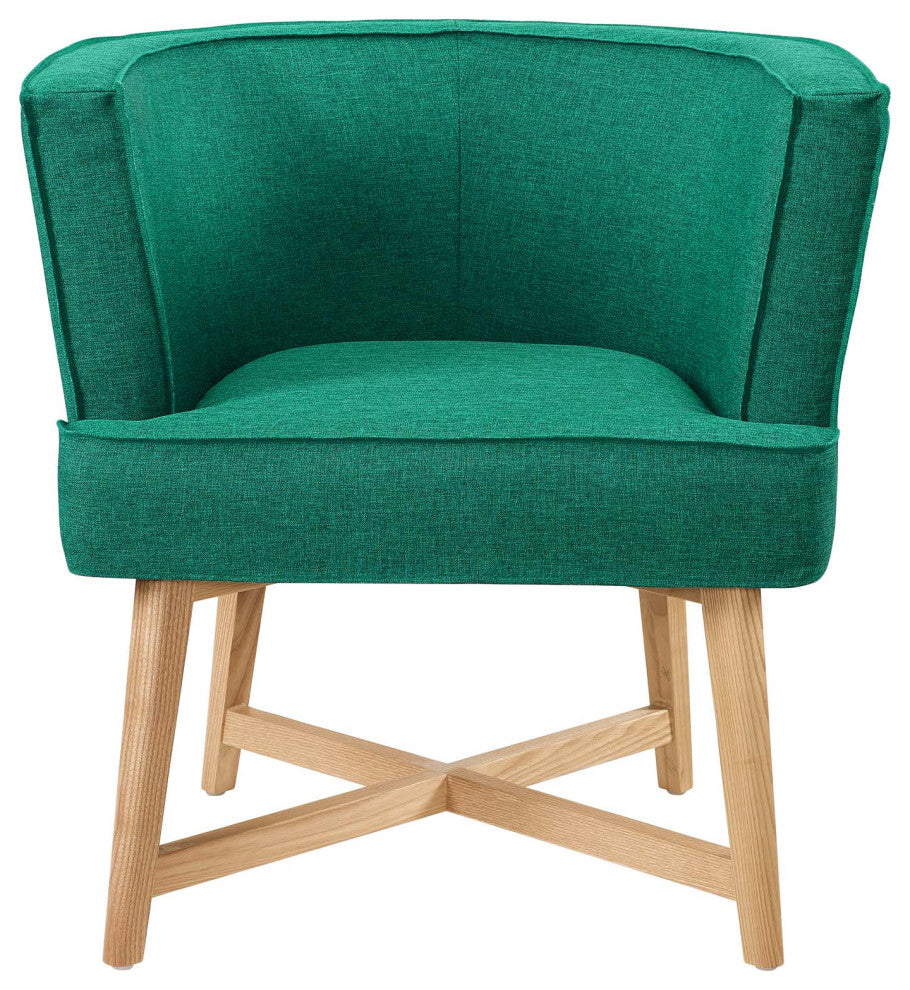 Accent Chair, Set of 2, Fabric, Wood, Teal Blue, Modern, Lounge Hospitality