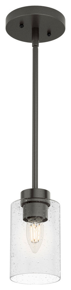 Hunter Hartland Collection 1-Light Jar Pendant, Noble Bronze