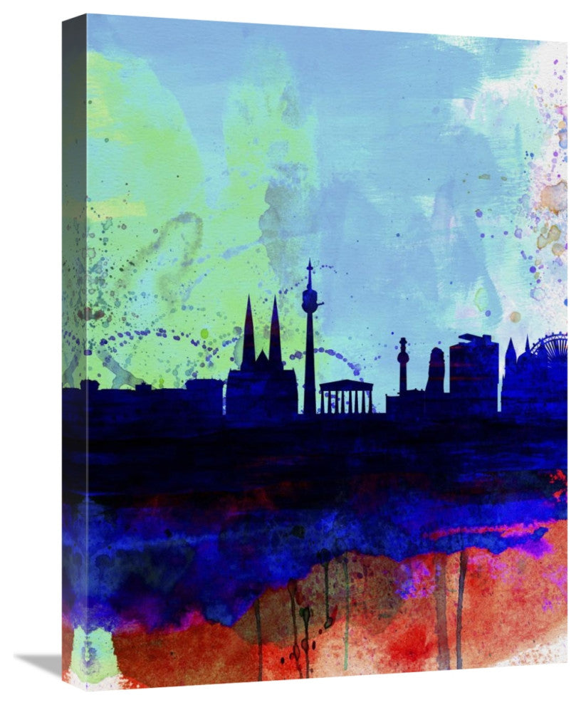 "Vienna Watercolor Skyline" Fine Art Print