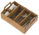 La Jolla Rattan Flatware Tray, Honey-Brown