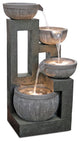 Stone Cascading Bowl Fountain 32.5"H