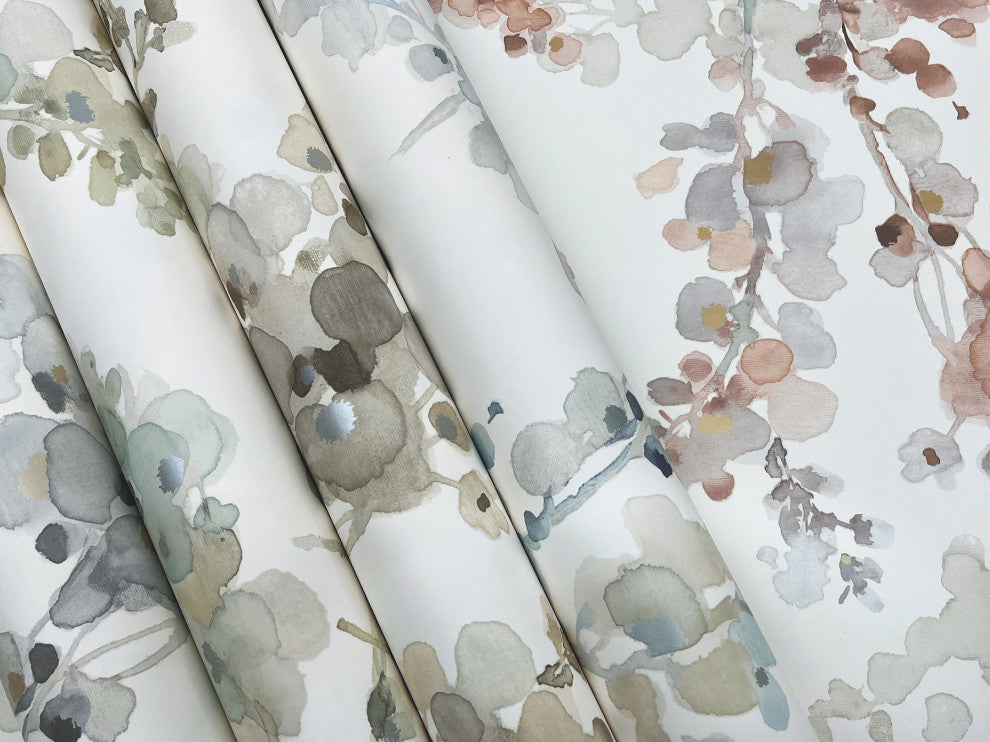 Mineral Green Blossom Fling Wallpaper