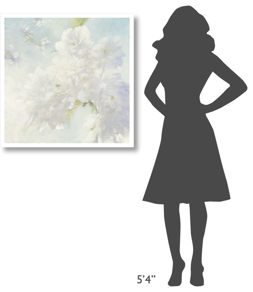"Pear Blossoms" Digital Paper Print by Julia Purinton, 32"x32"
