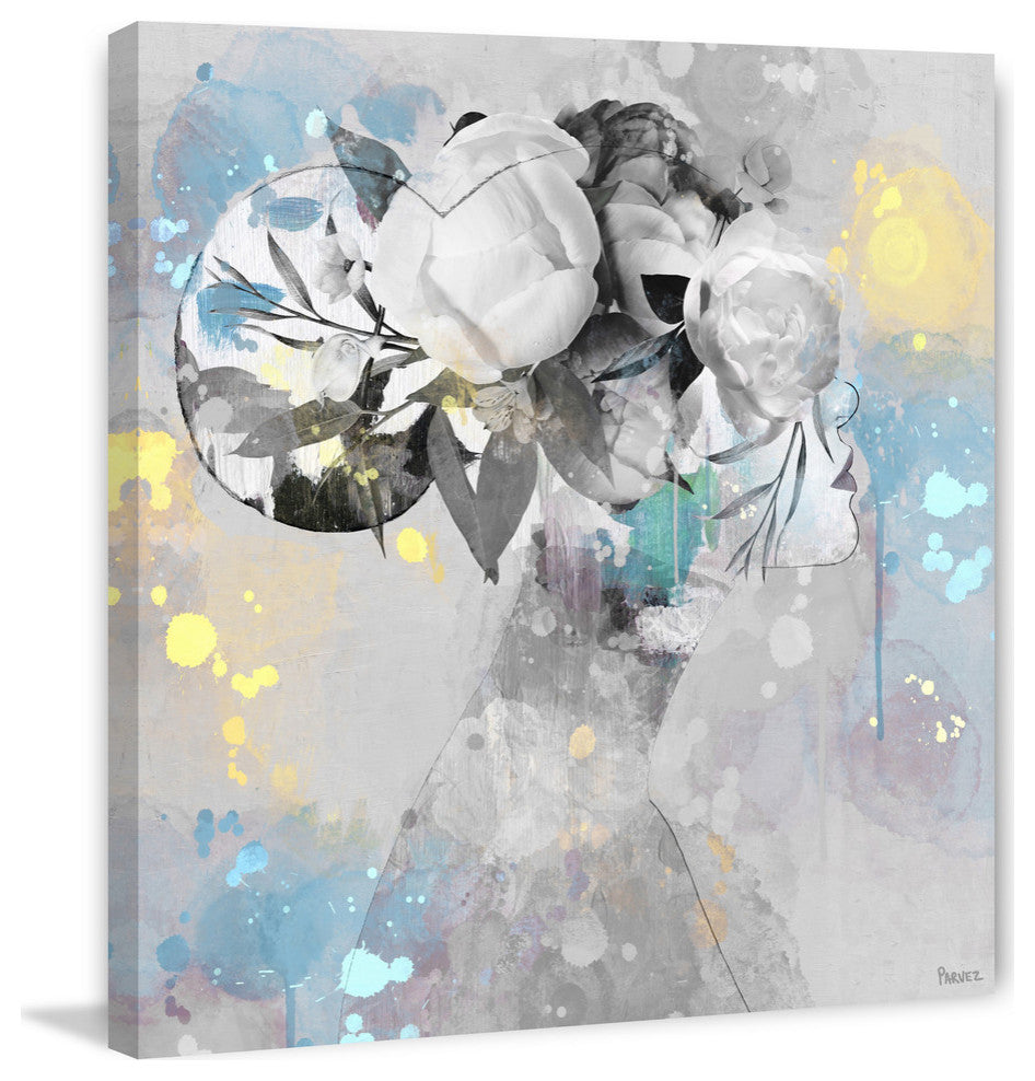 "Elegant Bun II" Painting Print on Wrapped Canvas, 48"x48"