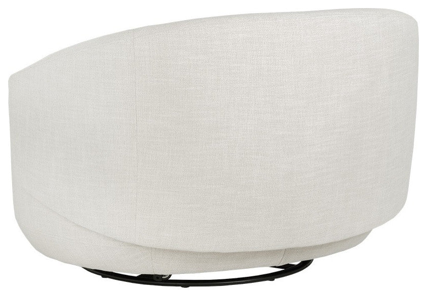 Walsh Swivel Lounge Chair, Effie Linen