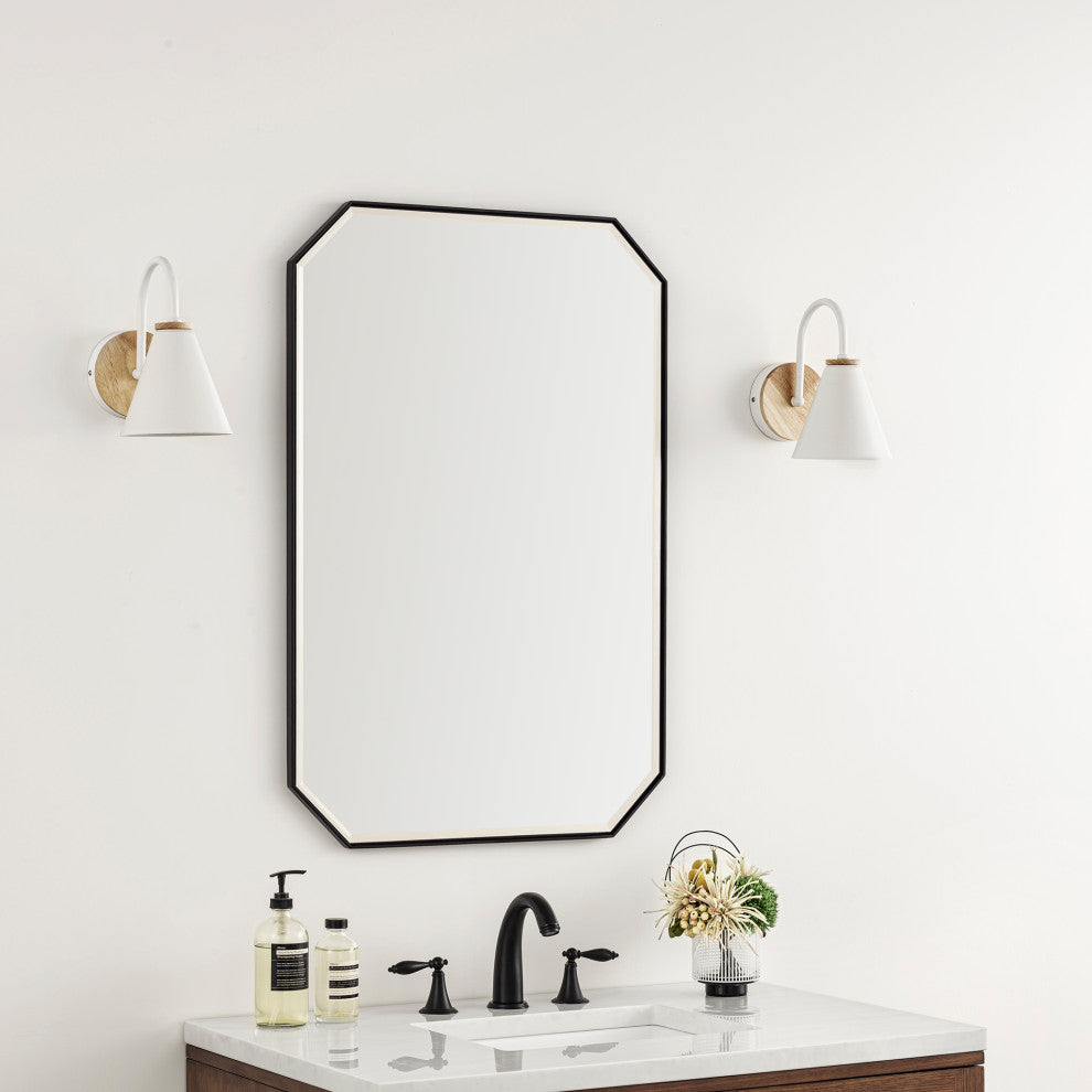 Rohe 24" Mirror, Matte Black