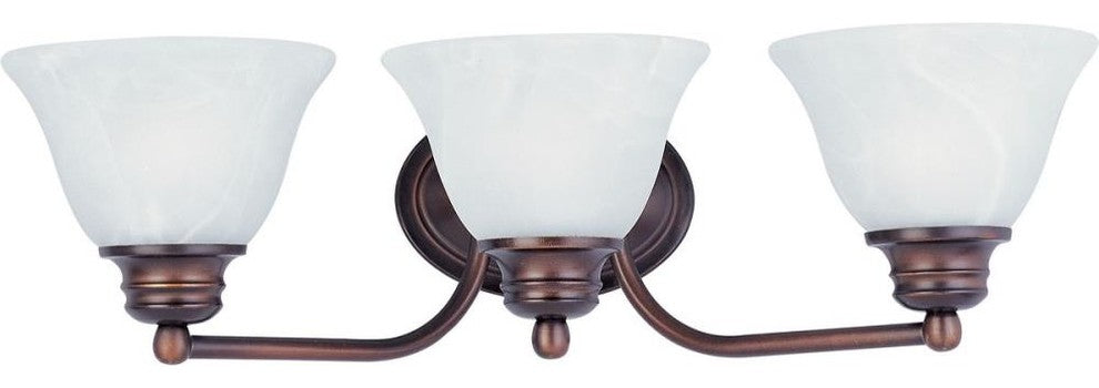 Maxim Malaga 3-Light Bath Vanity Oil Rubbed Bronze - 2688MROI