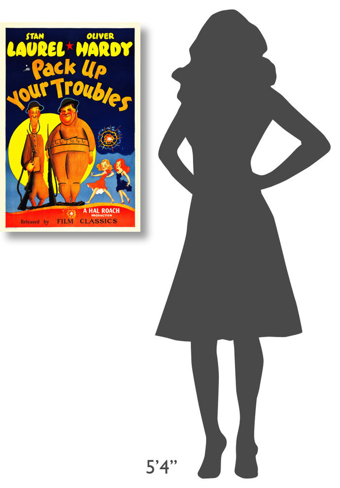 Laurel and Hardy, Pack Up Your Troubles, 1932, 20x30