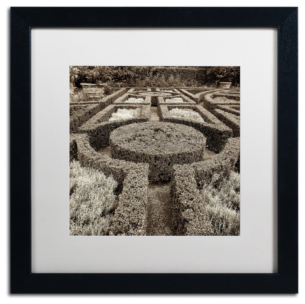 Alan Blaustein ''Tuscan Giardini I'' Art, Black Frame, White Mat, 16x16