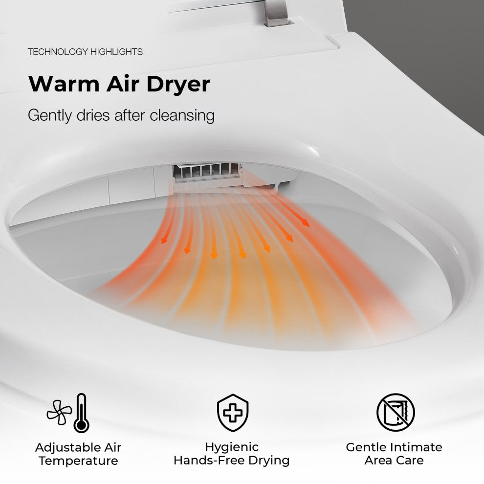 Ove Ella Dual-Flush Smart Bidet Toilet With Built-in Tank