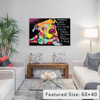 "Firu" Wrapped Canvas Art Print, 18x12x1.5