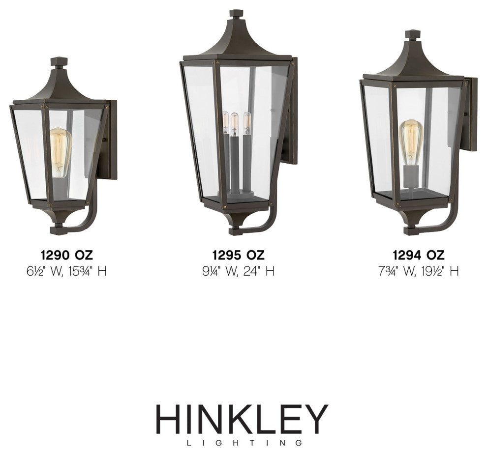 Hinkley Jaymes Medium Wall Mount Lantern, Oil Rubbed Bronze