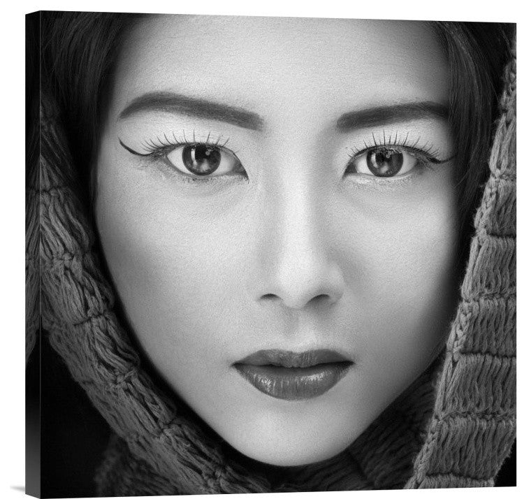 "Portrait Of Icha" Stretched Canvas Giclee by Arief Siswandhono, 18"x18"