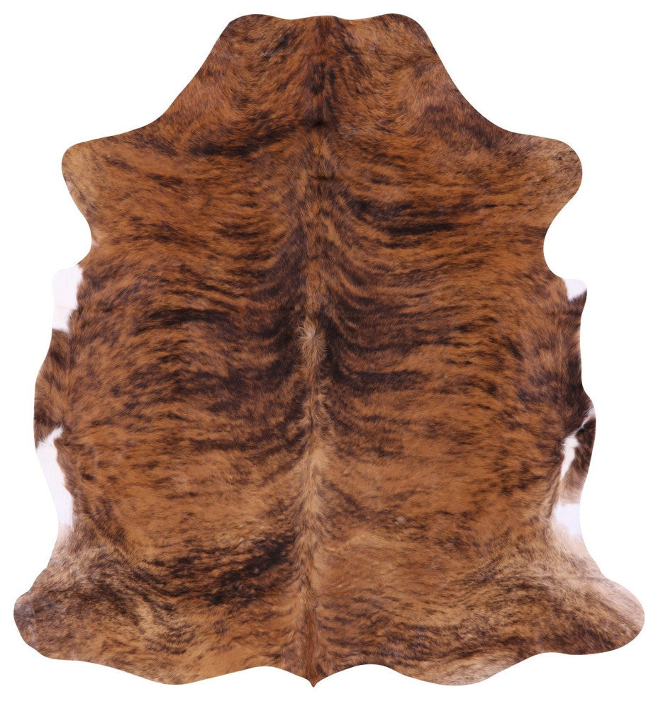 Organic Natural Hair-On Cowhide Area Rug 6' 5" X 6' 1" C1472
