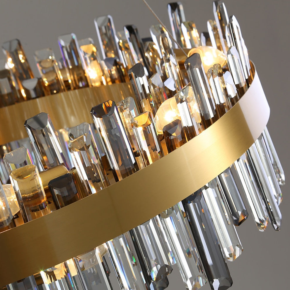 Asti Crystal Chandelier By Morsale, Diameter 24"