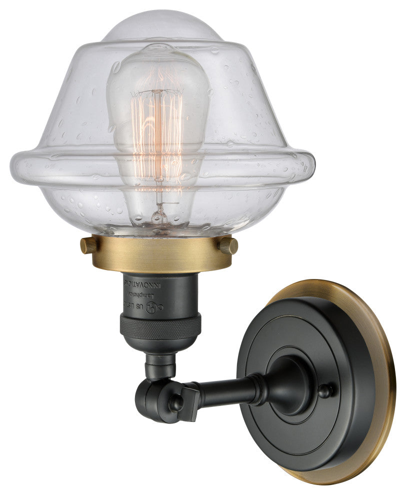 INNOVATIONS LIGHTING 203BK-BPBB-HRBB-G534 1 Light Mixed Metals Sconce