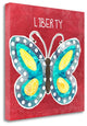 "Boho Butterfly Liberty" By Linda Woods, Giclee Print on Gallery Wrap Canvas