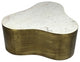 Glamorous Marble and Iron Coffee Table