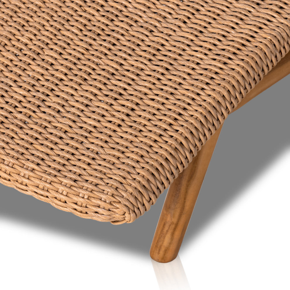 Portia Outdoor Chaise Lounge-Natural